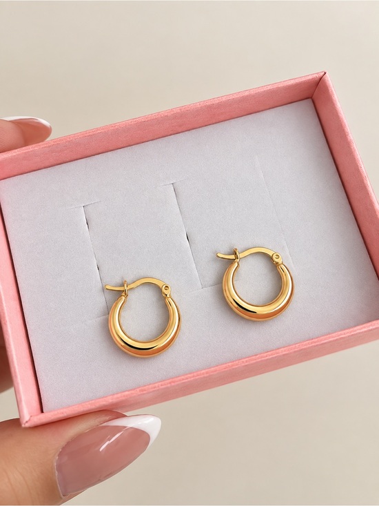 Jewelry - Real 14k Gold Hoop Earrings - Women Jewelry